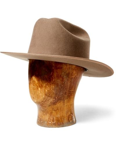 RRL Wool Felt Cattleman Hat - Brown