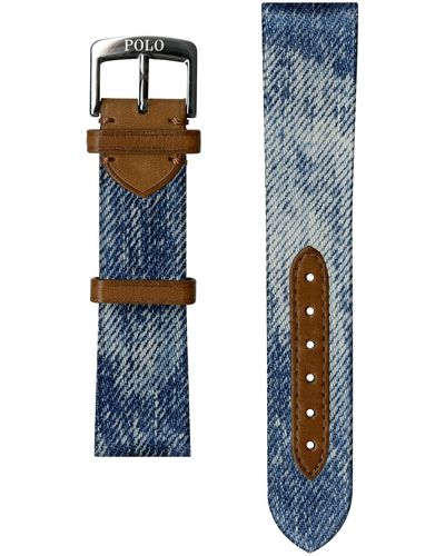 Polo Ralph Lauren Denim Watch Strap - Blue