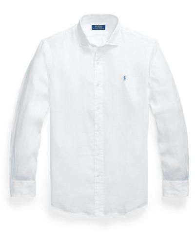 Polo Ralph Lauren Custom Fit Linen Shirt - White