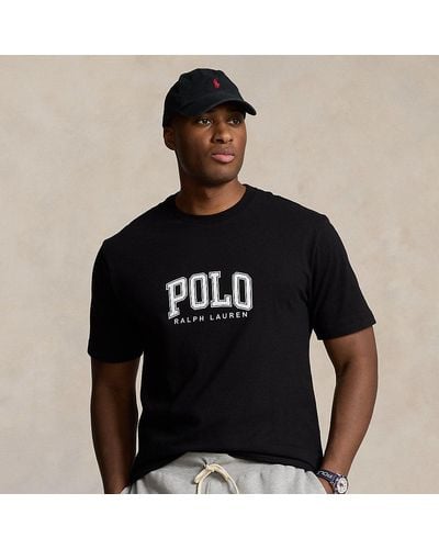 Polo Ralph Lauren Große Größen - Jersey-T-Shirt mit Logo - Schwarz