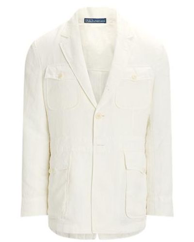 Polo Ralph Lauren Jacke Polo Soft aus Hanf-Twill - Weiß