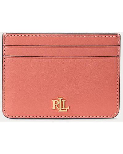 Lauren by Ralph Lauren Leather Card Case - Pink