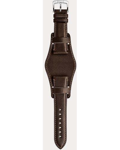 Polo Ralph Lauren 23 x 20 Sporting-Armband, Kalbsleder - Braun