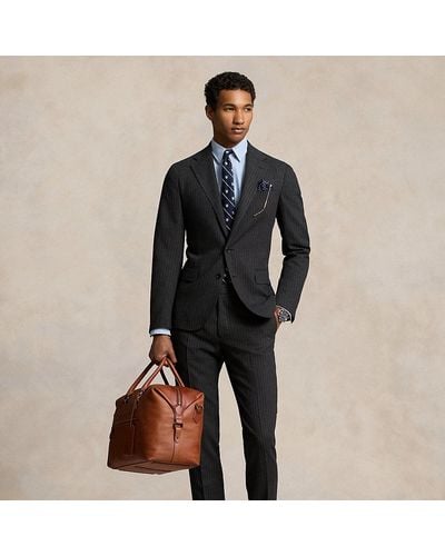 Polo Ralph Lauren Polo Soft Tailored Pinstripe Wool Suit - Black