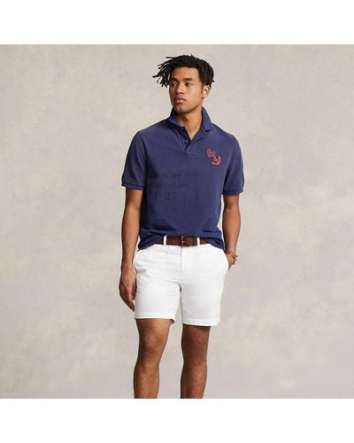 Polo Ralph Lauren Straight-Fit Leinen-Baumwoll-Shorts - Blau