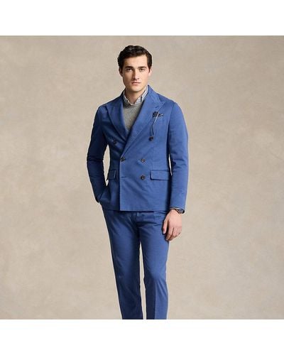 Ralph Lauren Anzughose aus Stretch-Chino - Blau