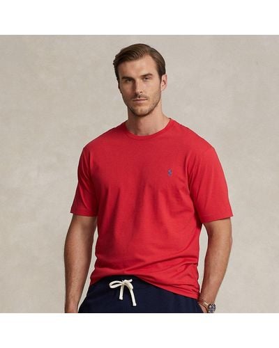 Ralph Lauren Tallas Grandes - Camiseta de punto con cuello redondo - Rojo