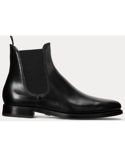 Ralph Lauren Purple Label Bota Chelsea Penfield de piel de becerro - Negro