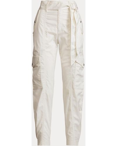 Ralph Lauren Micro-sanded Twill Cargo Trouser - White
