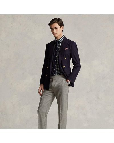 Ralph Lauren Wool Flannel Trouser - Gray