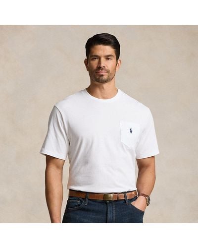 Polo Ralph Lauren Große Größen - Classic-Fit T-Shirt mit Tasche - Weiß