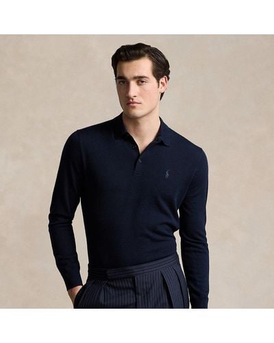 Polo Ralph Lauren Wool Polo-collar Jumper - Blue