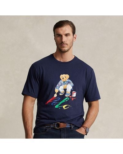 Polo Ralph Lauren Slim-fit Logo-print Cotton-jersey T-shirt - Blue