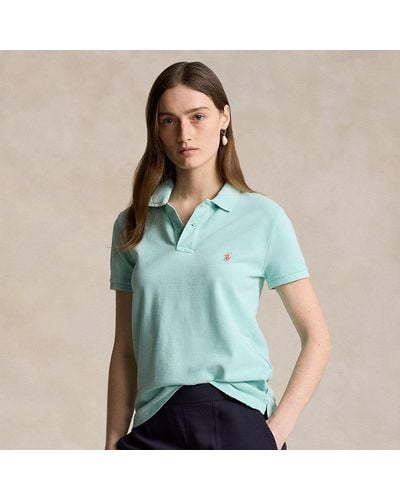 Polo Ralph Lauren Classic Fit Mesh Polo-shirt - Blauw