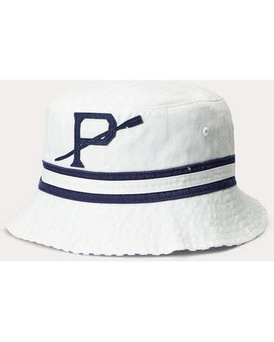 Polo Ralph Lauren Sombrero de pescador reversible - Blanco