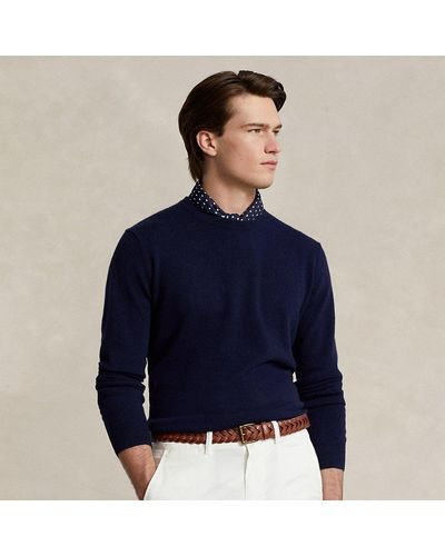 Polo Ralph Lauren Washable Cashmere Crewneck Sweater - Blue