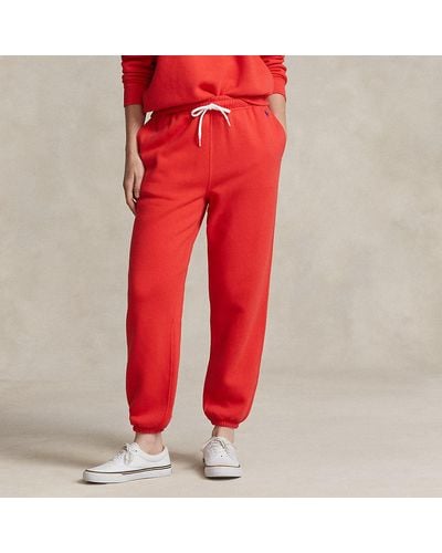 Ralph Lauren Fleece Athletic Pant - Red