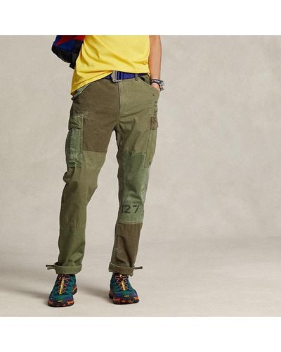 Polo Ralph Lauren Slim Fit Patchwork Cargo Trouser - Green