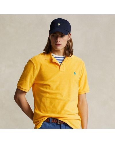 Ralph Lauren Classic Fit Terry Polo Shirt - Yellow