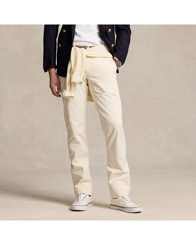 Ralph Lauren Stretch Straight Fit Washed Chino Pant - Natural