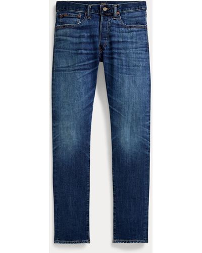 Ralph Lauren Parkside Active Toelopende Stretch Jeans - Blauw