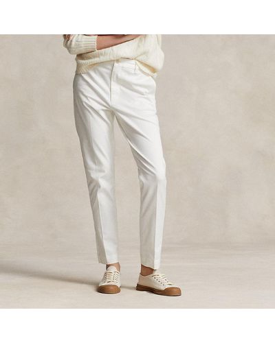 Polo Ralph Lauren Cropped Slim Fit Twill Chino Trouser - Natural