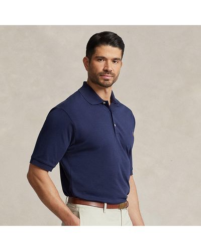 Ralph Lauren Große Größen - Poloshirt aus weicher Baumwolle - Blau