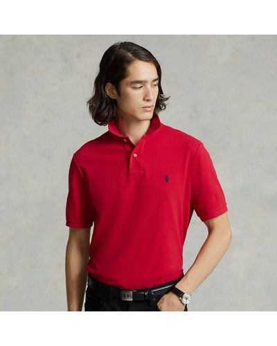 Polo Ralph Lauren Slim-Fit Polohemd aus Piqué - Rot
