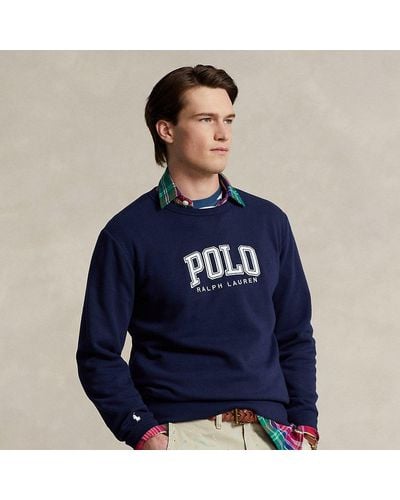Polo Ralph Lauren Fleece Sweatshirt Met Logo - Blauw
