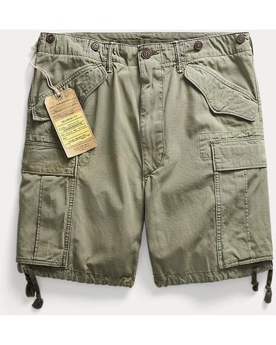 RRL Cargo-Shorts aus Ripstop - Grün