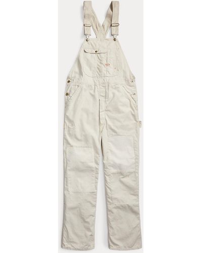 RRL Repaired Twill Overall - White
