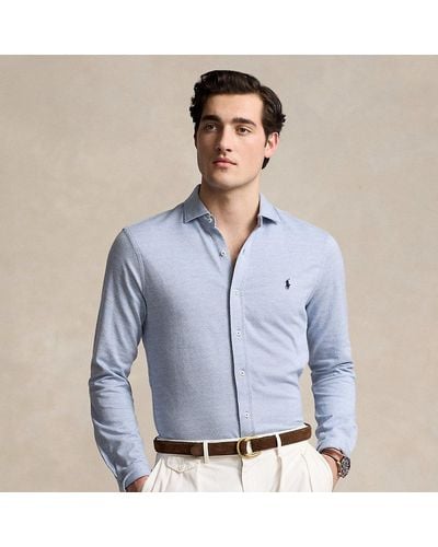 Polo Ralph Lauren Dot Jacquard Shirt - Blue