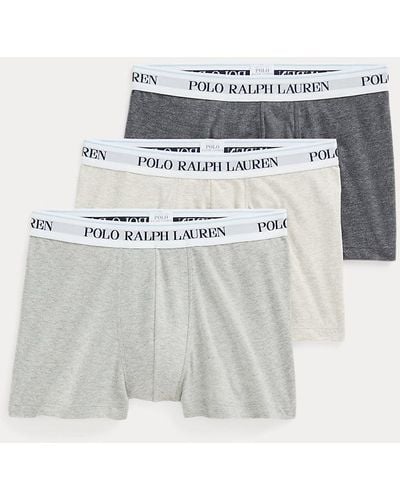 Polo Ralph Lauren Classic Stretch-cotton Trunk 3-pack - Metallic