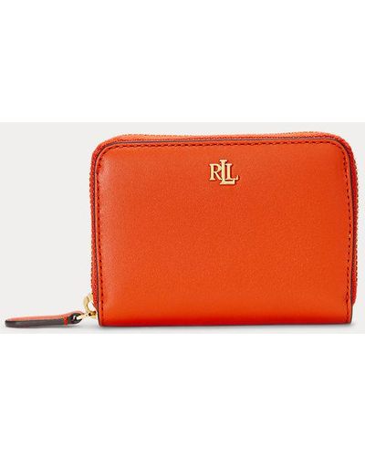 Lauren by Ralph Lauren Brieftasche aus Leder - Orange