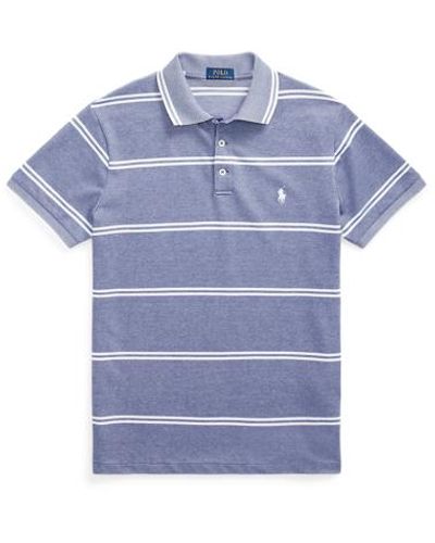 Polo Ralph Lauren Custom Slim Fit Stretch Mesh Polo Shirt - Blue