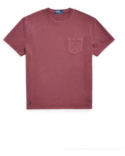 Polo Ralph Lauren Classic-Fit Jersey-T-Shirt - Lila