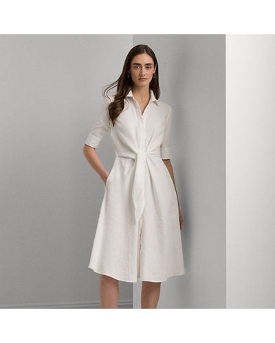 Lauren by Ralph Lauren Ralph Lauren Linen Shirtdress - White