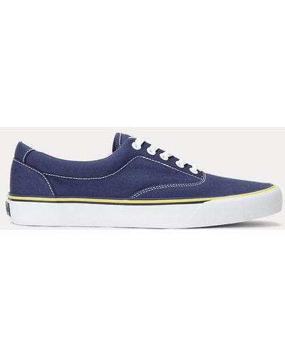 Polo Ralph Lauren Sneaker Keaton in tela lavata - Blu