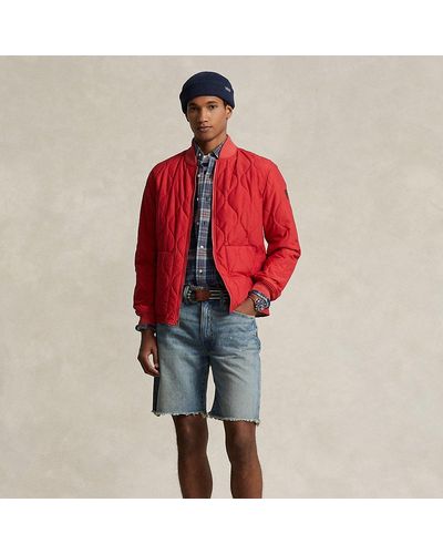 Ralph Lauren Classic-Fit Denim-Shorts im Vintage-Stil - Rot