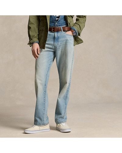 Ralph Lauren Jeans desgastados Heritage Straight Fit - Azul