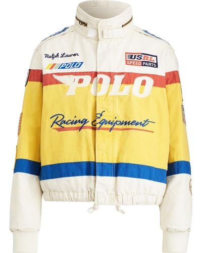 Polo Ralph Lauren Cotton Canvas Racing Jacket - Yellow