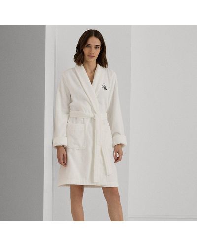 Lauren by Ralph Lauren Ralph Lauren Cotton Terry Shawl-collar Robe - Natural