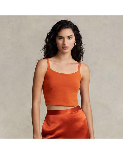 Orange Ralph Lauren Tops for Women | Lyst
