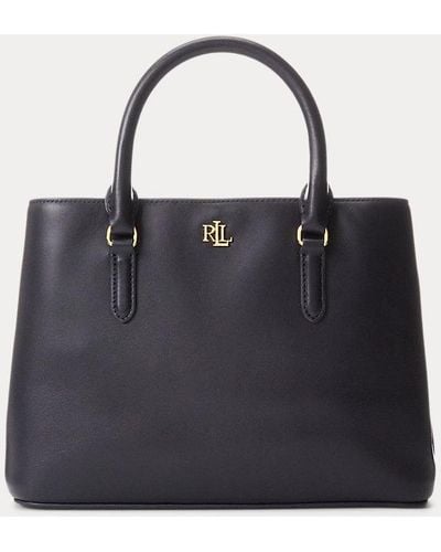 Lauren by Ralph Lauren Leather Small Marcy Satchel - Blue