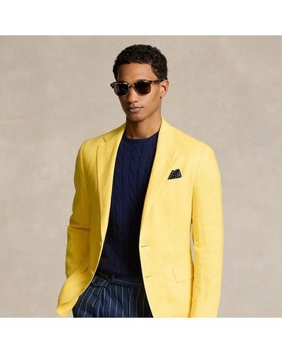 Ralph Lauren Polo Soft Tailored Linen Sport Coat - Yellow