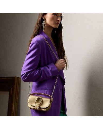 Ralph Lauren Collection Ralph Lauren Welington Calfskin Mini Chain Bag - Purple