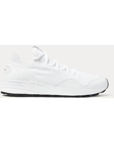 Ralph Lauren Sneaker Trackster 200II in maglia - Bianco