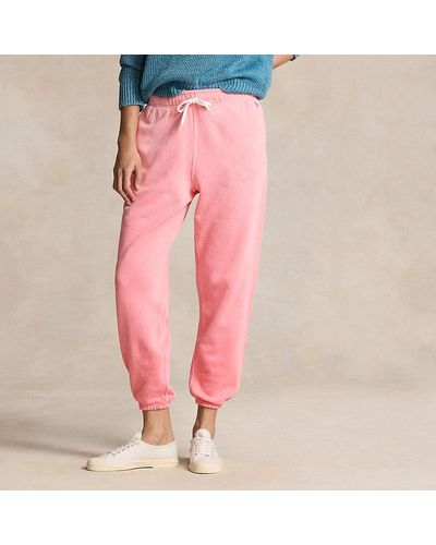 Polo Ralph Lauren Lightweight Fleece Athletic Trouser - Pink
