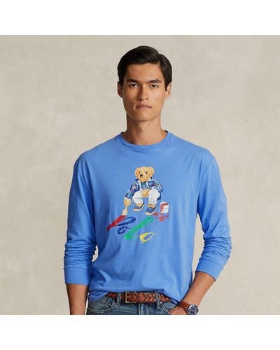 Ralph Lauren Classic Fit Polo Bear Jersey T-shirt - Blue