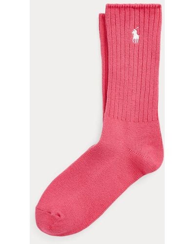 Polo Ralph Lauren Crew-sokken Van Katoenmix - Roze